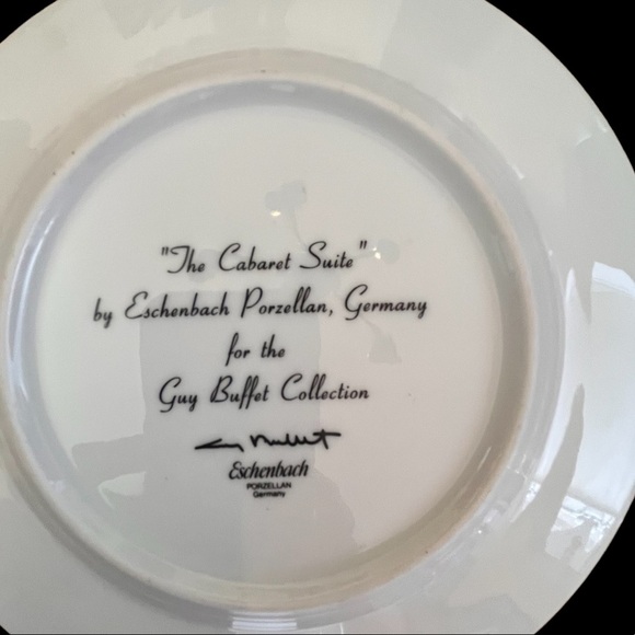 Set of 3 autographed the cabaret suite by eschenbach 8” plate I have 12 for sale - Picture 3 of 5